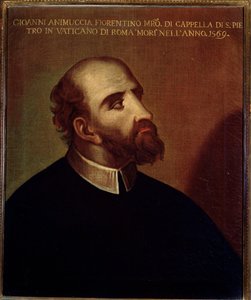 Portrét Giovanni Animuccia (1514 cca-1571), italský skladatel Anonymní malba. Boloňské občanské bibliografické muzeum ze 16. století od Unknown artist