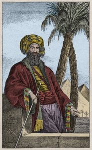 Portrét Giovanniho Battisty (Gianbattisty) Belzoniho (1778-1823), italského průzkumníka a archeologa, který učinil důležité archeologické objevy v Egyptě - Portrét Giovanniho Battisty Belzoniho (1778-1823), italského průzkumníka a archeologa, rytina od Unknown artist