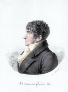 Portrét Giovanni Paisiello (nebo Paesiello nebo Paesieillo) (1740-1816), italský skladatel. Rytina 19. století od Unknown artist