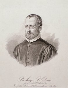 Portrét Giovanni Pierluigi da Palestrina (rytina od Unknown artist