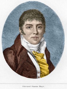 Portrét Giovanni Simone Mayr (Johann Simon Mayr), italský skladatel (1763-1845) od Unknown artist