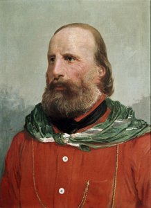 Portrét Giuseppe Garibaldiho v červené košili (tempera) od Unknown Artist