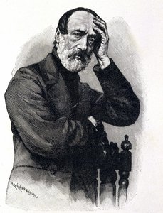 Portrét Giuseppe Mazziniho (1805 - 1872), italského patriota a revolucionáře od Unknown artist