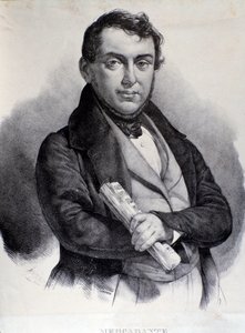 Portrét Giuseppe Saverio Mercadante (litografie) od Unknown artist