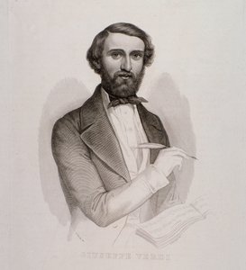 Portrét Giuseppe Verdiho (rytina od Unknown artist