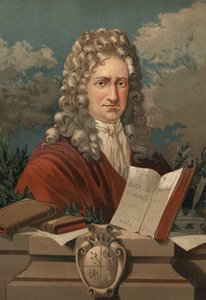 Portrét Gottfrieda Wilhelma Leibnize (1646 - 1716) z „Vědy a jejích mužů““ od Louise Figuiera. Barcelona 1881 od Unknown artist