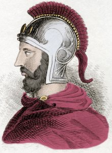 Portrét Hannibala nebo Annibala Barcy (asi 247-183 př. n. l.), kartáginského vojevůdce a státníka. od Unknown artist