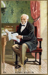 Portrét Henriho Martina. Chromolitografie 19. století. od Unknown artist