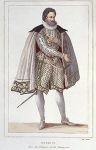 Portrét Jindřicha IV. (1553-1610), francouzského krále, rytina z roku 1830 od Unknown artist