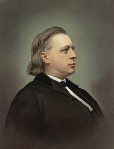 Portrét Henryho Warda Beechera (1813-1887) par Rockwood & Co. Chromolitography, c. 1871, Soukromá sbírka od Unknown artist