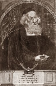 Portrét Isaaca Aboaba da Fonseca (1605-1693) - Isaak Aboab Foonseca - rabín, učenec, kabalista a spisovatel od Unknown artist