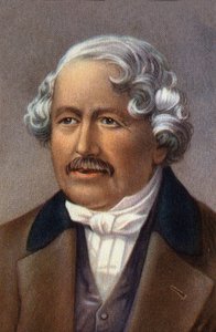 Portrét Francouze Jacquese Daguerra, vynálezce daguerrotypie. od Unknown Artist