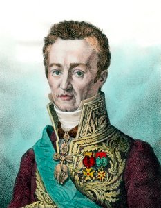 Portrét Jean Baptiste (Jean-Baptiste), Comte de Villele (1773-1854) francouzský politik Rytina 19. století Soukromá sbírka od Unknown artist