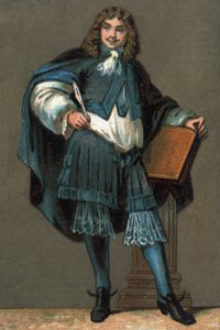 Portrét Jean Baptiste Poquelin dit Moliere (1622-1673) Chromolitografie kolem roku 1890. od Unknown artist