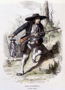 Portrét Jeana Cottereaua, dit Jean Chouan (1757-1794), vůdce povstání v Dolním Maine v roce 1793 - rytina od Unknown artist