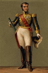 Portrét Jeana Lannese, vévody z Montebella (1769 - 1809) maršála Francie. Chromolitografie 19. století. od Unknown artist