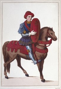 Portrét Jeana Potona, lorda z Xaintrailles, nebo francouzského Saintrailles Maréchala (asi 1400 až 1461) Byl jedním ze společníků Johanky z Arku od Unknown artist