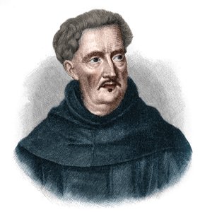 Portrét Johanna Ulricha Megerleho, dit Abraham a Sancta (Santa) Clara 1607-1680. Populární prediktor rakouského baroka. od Unknown artist