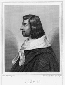 Portrét Jana II. Dobrého (1319 - 1364), krále Francie - v „Histoire des Français““ od Lavallée, rytina, sd. od Unknown artist