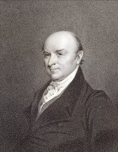 Portrét Johna Quincyho Adamse (1767 - 1848), syna prezidenta Johna Adamse a prezidenta Spojených států (1825 - 1829). Gravírování sd. 19. století. od Unknown artist