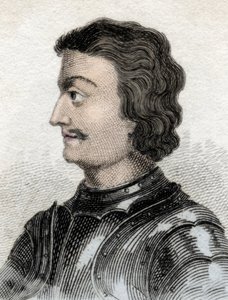 Portrét Jana Skotského nebo Jana z Balliolu (asi 1248-asi 1315), skotského krále. Rytina 19. století. od Unknown artist
