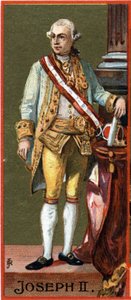 Portrét Josefa II. (1741-1790), rakouského arcivévody, císaře (zvoleného, nikoli koruny) Svaté říše (1765-1790). od Unknown artist