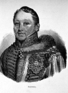Portrét Josepha Radeckého, hraběte von Radetz (1766 - 1858), Rakušana Felda-Marechala. od Unknown artist