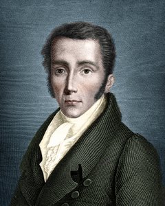 Portrét Josepha von Fraunhofera (1787 - 1826) německý optik a fyzik, zakladatel spektroskopie. od Unknown artist