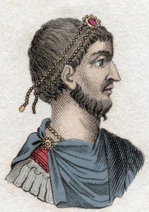 Portrét Juliana Odpadlíka (Flavius Claudius Julianus (331-363), římský císař. Rytina z 19. století. od Unknown artist