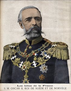Portrét krále Oscara II. král Švédska a Norska. 1829-1907. od Unknown artist