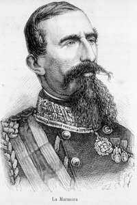 Portrét La Alfonso Ferrero, rytíř La Marmora, předseda Rady Italského království (1864-1866). od Unknown artist