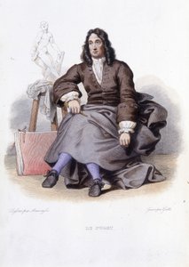 Portrét Le Puget (Pierre Puget) francouzský sochař, malíř a architekt (1620 až 1694) - v Ed. Mennechet, „“Le Plutarque francais““ od Unknown artist
