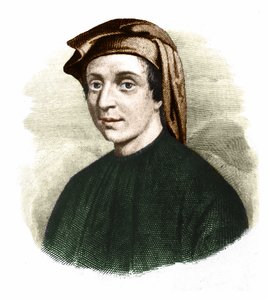 Portrét Leonarda Fibonacciho (1170-1245). (Leonard z Pisy). italský matematik. od Unknown artist