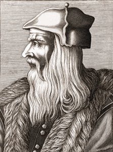Portrét Leonarda da Vinci (Leonardo da Vinci) (1452 - 1519). od Unknown artist