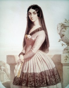 Portrét Loly Montes ou Montez (nebo Maria Dolores Gilbert) (1818-1861), oblíbený Louis I de Baviere od Unknown artist