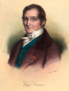 Portrét Louis-Joseph Gay-Lussac (Louis Joseph Gay Lussac) (1778 - 1850), francouzský chemik a fyzik. Rytina 19. století. Soukromá sbírka. od Unknown artist