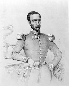 Portrét Louise Eugèna Cavaignaca (1802 - 1857), francouzského generála a politika. Rytina v. 1848. od Unknown artist