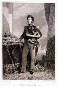 Portrét Ludvíka Filipa 1., krále francouzského - rytina od Unknown artist