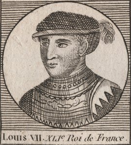 Portrét Ludvíka VII dit le Jeune (1120-1180), krále franků v letech 1137 až 1180 - Ludvík VII. (nazývaný Mladší nebo Mladý), král Franků - rytina z „Instruction sur l