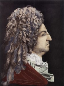 Portrét Ludvíka XIV. - voskový medailon, královský pokoj, palác ve Versailles. od Unknown artist