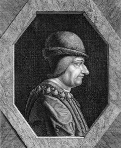 Portrét Ludvíka XI. (1423 - 1483), krále Francie. od Unknown artist