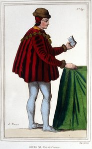 Portrét Ludvíka XI. (1423 - 1483), krále Francie. od Unknown artist