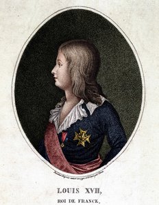 Portrét Ludvíka XVII, delfína Francie - rytina 19. století od Unknown artist