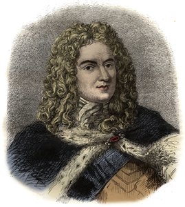 Portrét Louise de Rouvroy vévoda ze Saint-Simon - (Saint Simon) francouzský voják, diplomat a známý deník - Portrét Louise de Rouvroy, vévoda ze Saint-Simon (1675-1755), památník od Unknown artist