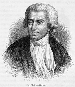Portrét Luigiho Galvaniho, italského lékaře a fyzika (1737 - 1798) - v „“magnetismu a elektřině““ od Amédée Guillemina od Unknown artist