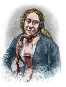 Portrét Madame Desbordes Valmore (Marceline Felicite Josephine Desbordes-Valmore od Unknown artist