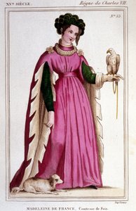 Portrét Madeleine Francouzské (1443 - 1495), hraběnky z Foix. od Unknown artist