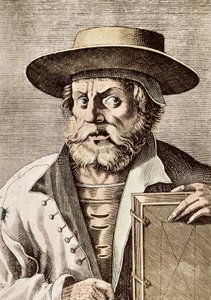 Portrét Manuela (nebo Emmanuela) Chrysolorase (cca 1355-1415), řeckého vědce 14. siecle. rytina z roku 1682. od Unknown artist