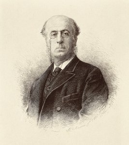 Portrét Manuela SILVELA Y LA VIELLEUZE (1830-1892), španělského politika. Madrid. Gravírování Národní knihovny. od Unknown artist