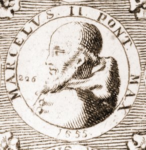 Portrét Marcela II. (1501 - 1555). od Unknown artist